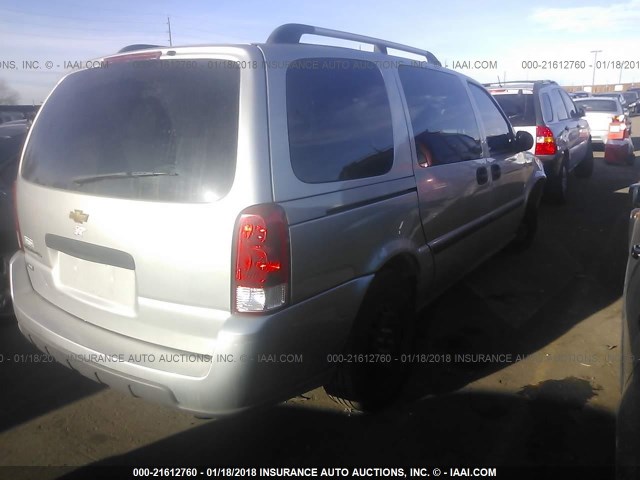 1GNDV23W17D187760 - 2007 CHEVROLET UPLANDER LS SILVER photo 4