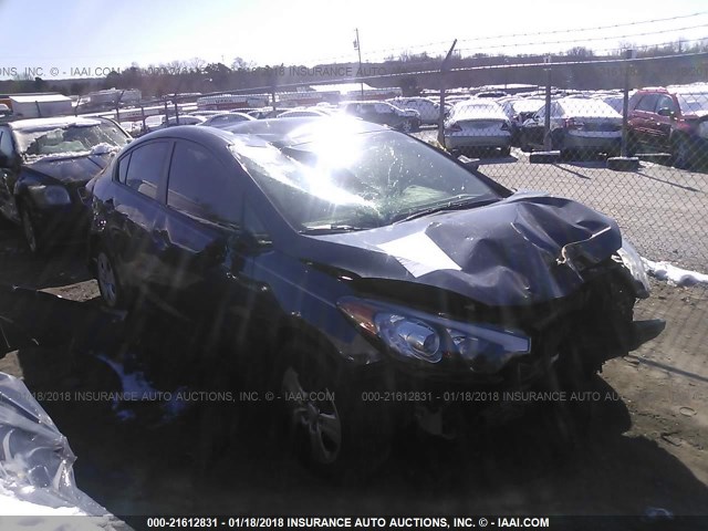 KNAFX4A69F5403614 - 2015 KIA FORTE LX GRAY photo 1