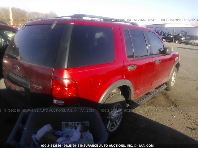 1FMZU72K43ZA21139 - 2003 FORD EXPLORER XLS/XLS SPORT RED photo 4