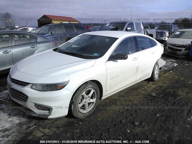 1G1ZB5ST6GF217185 - 2016 CHEVROLET MALIBU LS 白色 照片 2