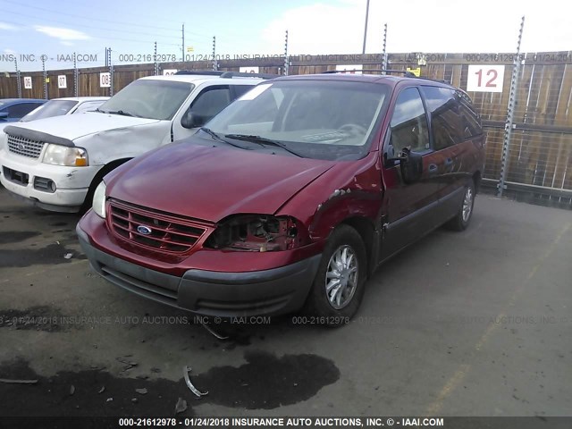 2FMZA5143XBA83060 - 1999 FORD WINDSTAR LX RED photo 2