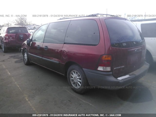 2FMZA5143XBA83060 - 1999 FORD WINDSTAR LX RED photo 3