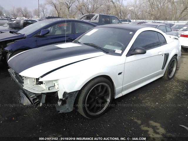 1FAFP42XX3F307674 - 2003 FORD MUSTANG GT WHITE photo 2