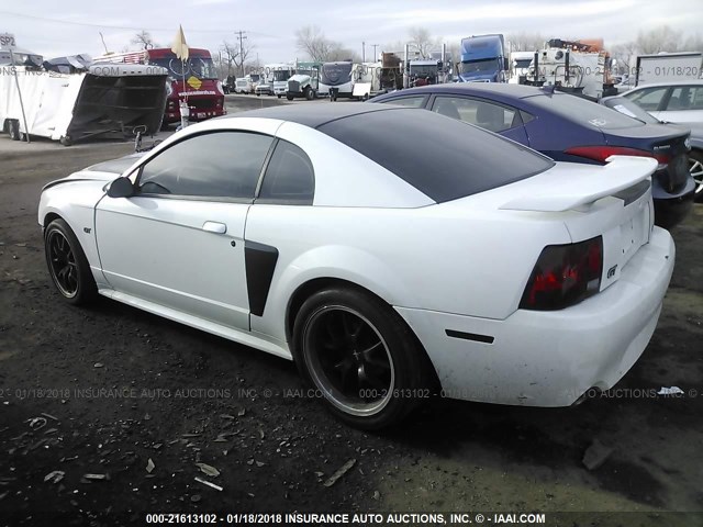 1FAFP42XX3F307674 - 2003 FORD MUSTANG GT WHITE photo 3