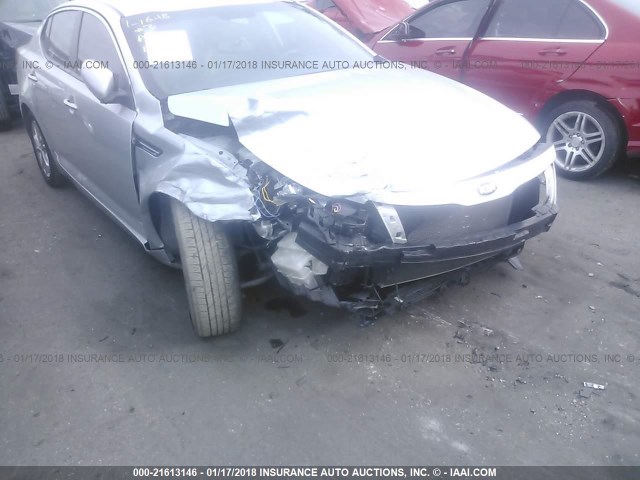 5XXGN4A74DG121329 - 2013 KIA OPTIMA EX SILVER photo 6