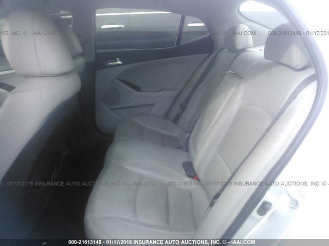 5XXGN4A74DG121329 - 2013 KIA OPTIMA EX SILVER photo 8