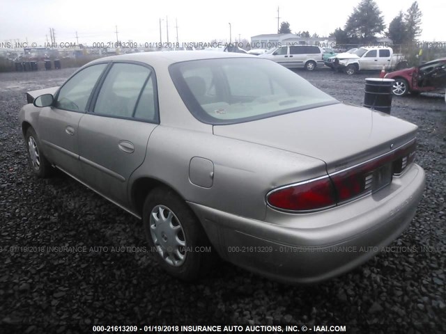 2G4WS52JX31188747 - 2003 BUICK CENTURY CUSTOM GRAY photo 3