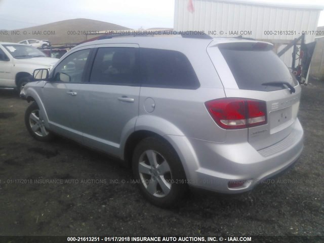 3C4PDDBG2CT246172 - 2012 DODGE JOURNEY SXT SILVER photo 3