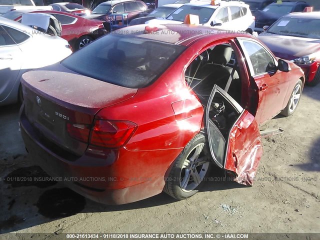 WBA3C3C52DF979890 - 2013 BMW 320 I/XDRIVE RED photo 4