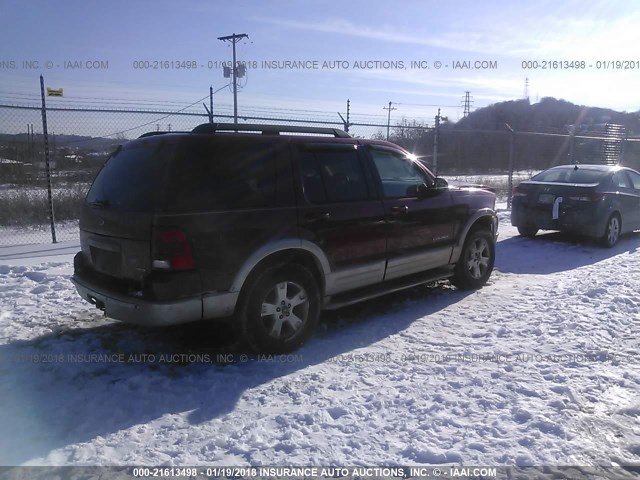 1FMDU74W15UB75074 - 2005 FORD EXPLORER EDDIE BAUER RED photo 4