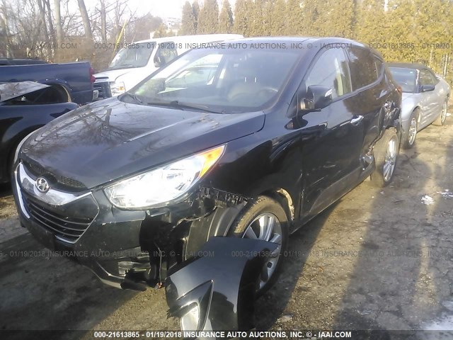 KM8JUCAC6CU433933 - 2012 HYUNDAI TUCSON GLS/LIMITED 黑色 照片 2