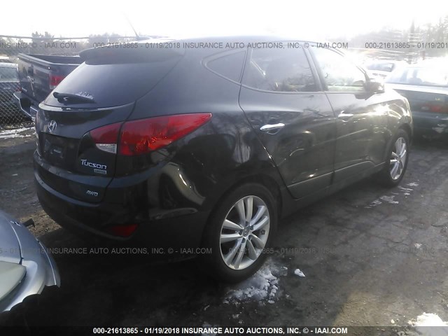 KM8JUCAC6CU433933 - 2012 HYUNDAI TUCSON GLS/LIMITED 黑色 照片 4