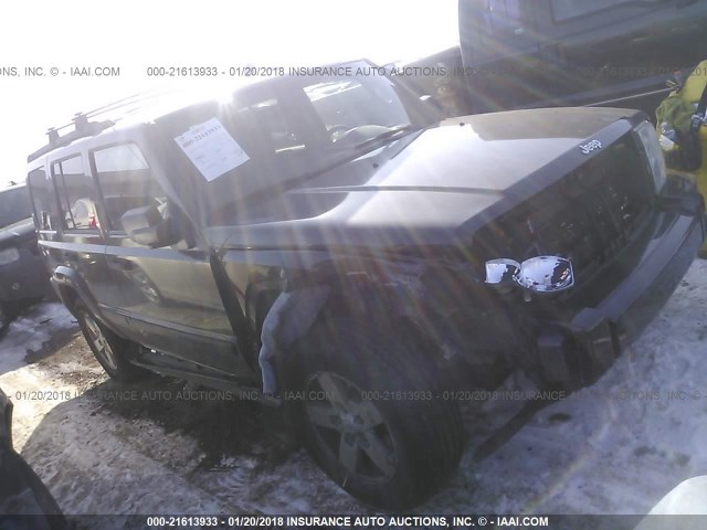 1J8HG48N16C104129 - 2006 JEEP COMMANDER BLACK photo 1