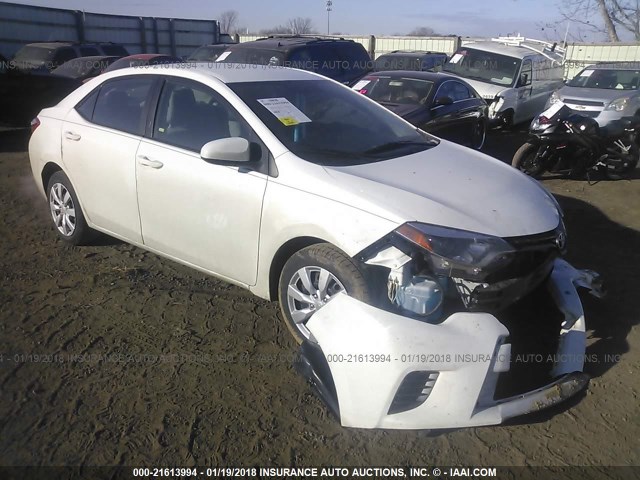 5YFBURHE0FP264304 - 2015 TOYOTA COROLLA L/LE/LE PLS/PRM/S/S PLS WHITE photo 1