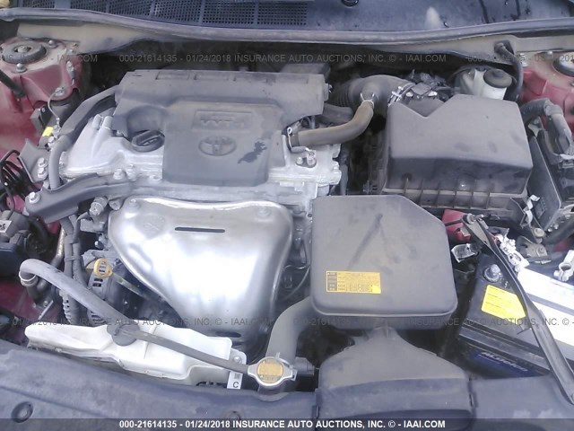 4T1BF1FKXEU831605 - 2014 TOYOTA CAMRY L/SE/LE/XLE 红色 照片 10