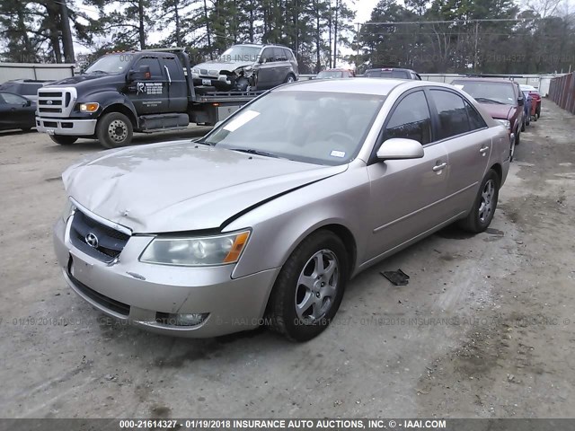 5NPEU46C06H166341 - 2006 HYUNDAI SONATA GLS/LX TAN photo 2