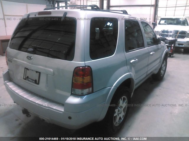 1FMYU94195KA36372 - 2005 FORD ESCAPE LIMITED SILVER photo 4