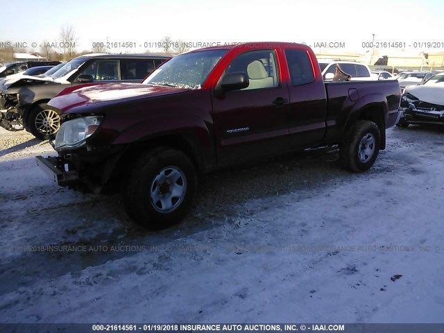 5TEUX42N09Z652188 - 2009 TOYOTA TACOMA ACCESS CAB RED photo 2