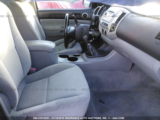 5TEUX42N09Z652188 - 2009 TOYOTA TACOMA ACCESS CAB RED photo 5