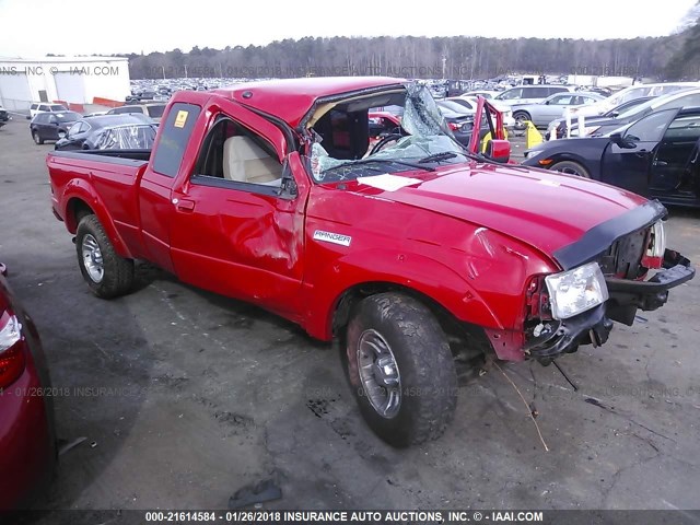 1FTYR44E69PA32722 - 2009 FORD RANGER SUPER CAB RED photo 1