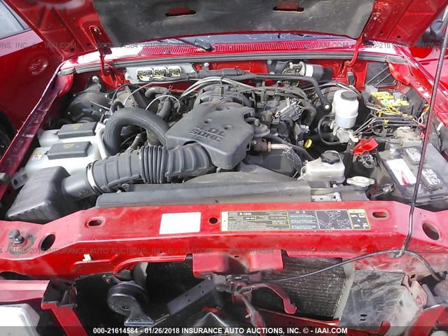 1FTYR44E69PA32722 - 2009 FORD RANGER SUPER CAB RED photo 10
