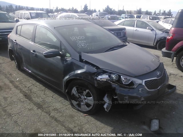 KNAFK5A8XG5657596 - 2016 KIA FORTE LX GRAY photo 1