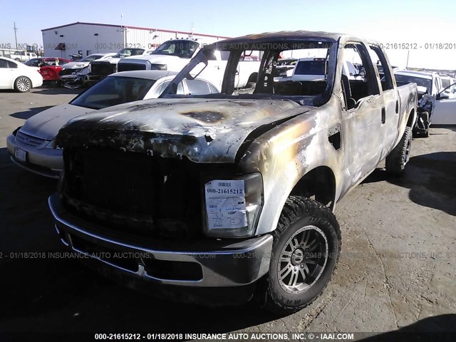 1FTSW21R08EE50469 - 2008 FORD F250 SUPER DUTY WHITE photo 2
