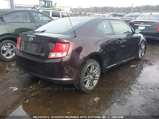 JTKJF5C7XD3062477 - 2013 TOYOTA SCION TC 栗色 照片 4