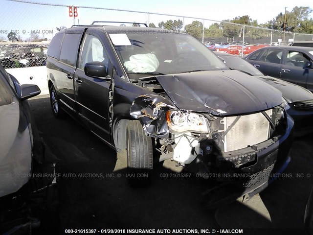 2C4RDGCGXDR717160 - 2013 DODGE GRAND CARAVAN SXT GRAY photo 1