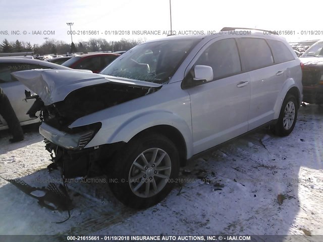 3C4PDDBG6ET212030 - 2014 DODGE JOURNEY SXT GRAY photo 2