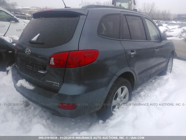 5NMSH13E18H204848 - 2008 HYUNDAI SANTA FE SE/LIMITED GRAY photo 4