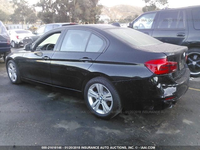 WBA8E9G58GNT43448 - 2016 BMW 328 I SULEV BLACK photo 3