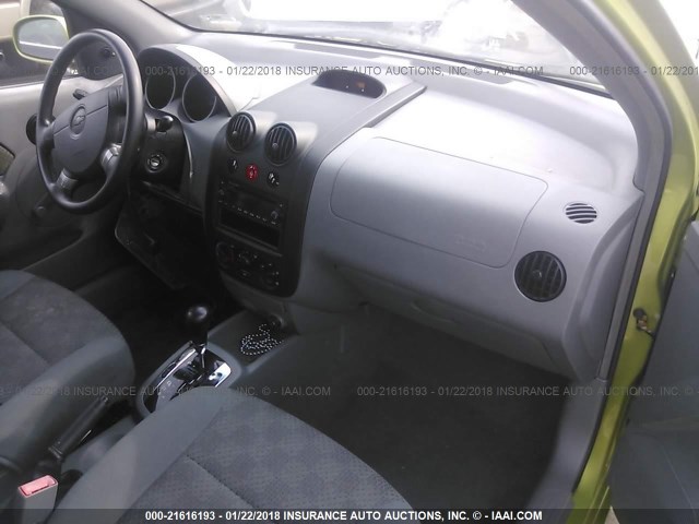 KL1TD62675B404146 - 2005 CHEVROLET AVEO LS GREEN photo 5