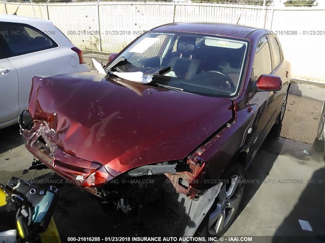 JM1BK343961480437 - 2006 MAZDA 3 HATCHBACK RED photo 2