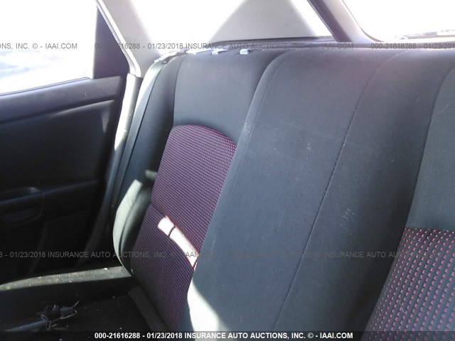 JM1BK343961480437 - 2006 MAZDA 3 HATCHBACK RED photo 8