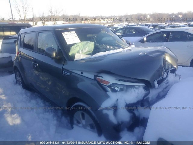 KNDJN2A20G7277749 - 2016 KIA SOUL GRAY photo 1