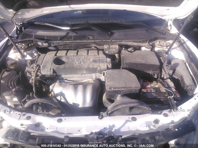 4T1BF3EK1AU530972 - 2010 TOYOTA CAMRY SE/LE/XLE WHITE photo 10