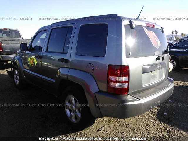 1C4PJLAKXCW114800 - 2012 JEEP LIBERTY SPORT BROWN photo 3