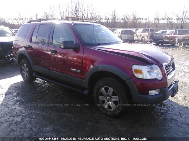 1FMEU73E66UA94795 - 2006 FORD EXPLORER XLT RED photo 1