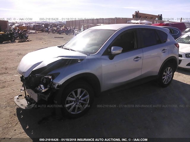 JM3KE2CY6G0813058 - 2016 MAZDA CX-5 TOURING SILVER photo 2