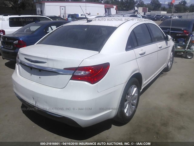 1C3BC1FB0BN521616 - 2011 CHRYSLER 200 TOURING WHITE photo 4