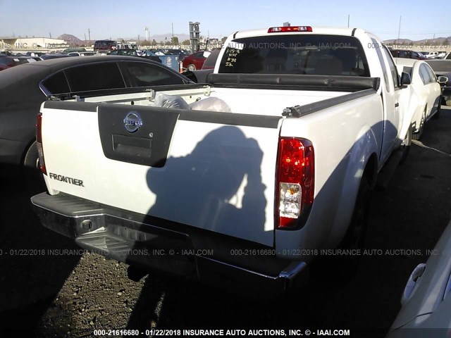 1N6BD0CT5CC407136 - 2012 NISSAN FRONTIER S/SV WHITE photo 4