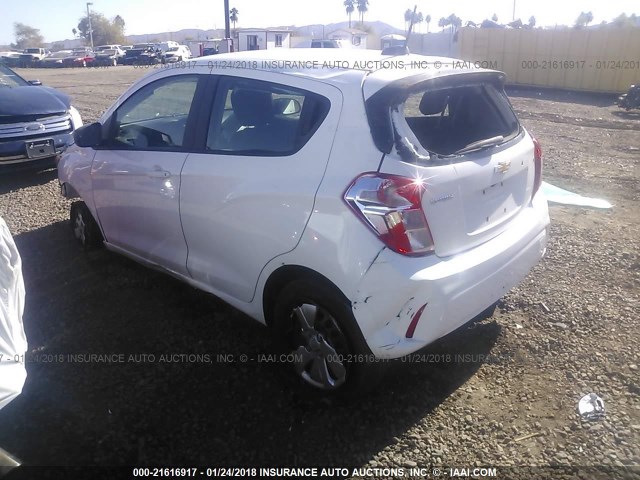 KL8CB6SA3GC615238 - 2016 CHEVROLET SPARK LS WHITE photo 3