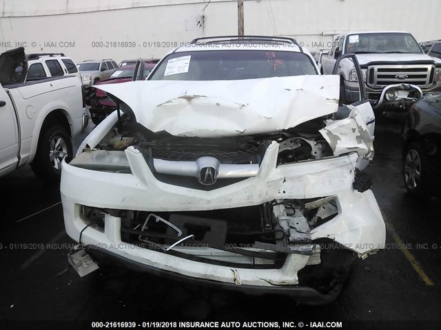 2HNYD18954H517127 - 2004 ACURA MDX TOURING WHITE photo 6