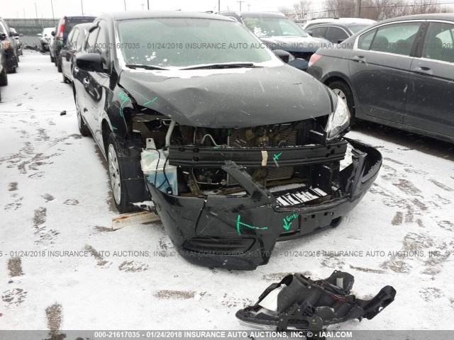 1N4AB7AP5DN904640 - 2013 NISSAN SENTRA S/SV/SR/SL BLACK photo 6