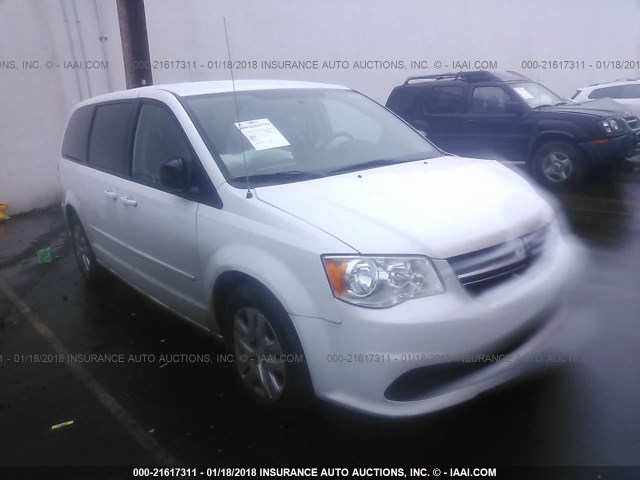 2C4RDGBGXGR324829 - 2016 DODGE GRAND CARAVAN SE WHITE photo 1