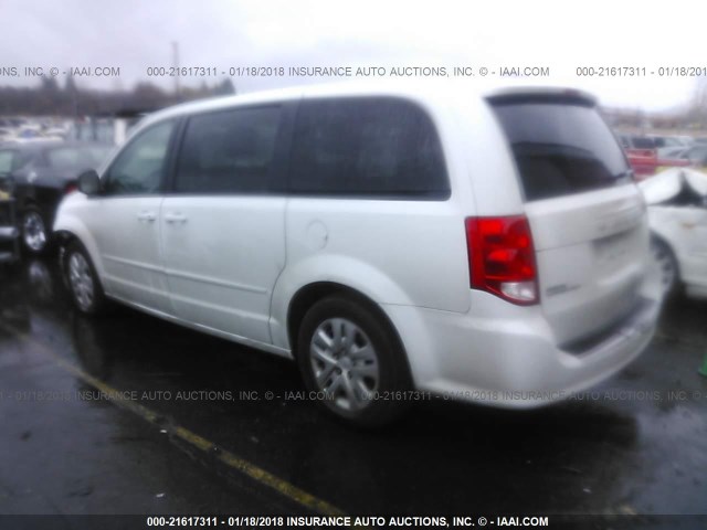 2C4RDGBGXGR324829 - 2016 DODGE GRAND CARAVAN SE WHITE photo 3