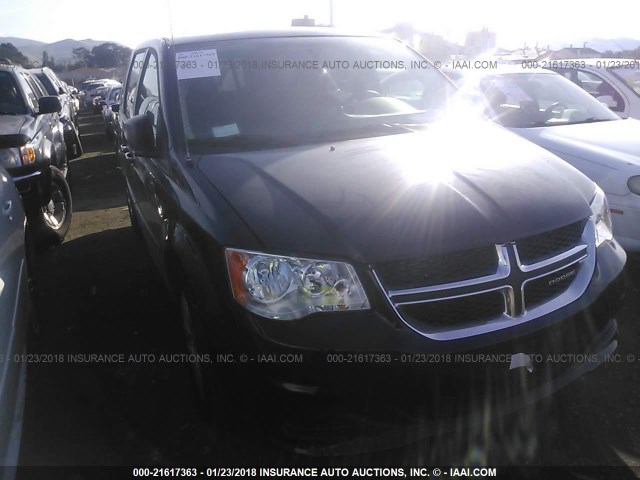 2C4RDGBG7GR171648 - 2016 DODGE GRAND CARAVAN SE BLACK photo 1