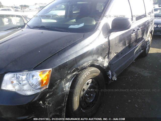 2C4RDGBG7GR171648 - 2016 DODGE GRAND CARAVAN SE BLACK photo 6