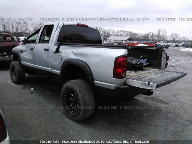 1D7KS28C87J565328 - 2007 DODGE RAM 2500 ST/SLT 银色 照片 3